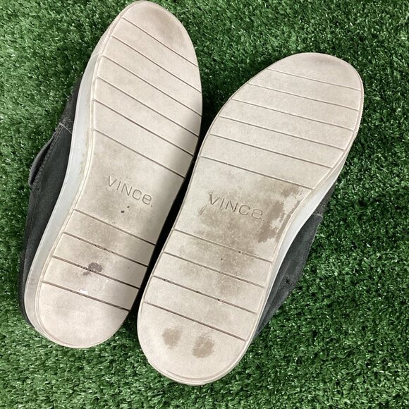 Vince Velvet Gray Sneaker Loafer Shoes 7M - Picture 9 of 10